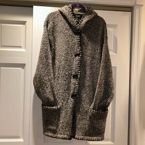 Ralph Lauren size 3X Black and White Sweater Jacket
